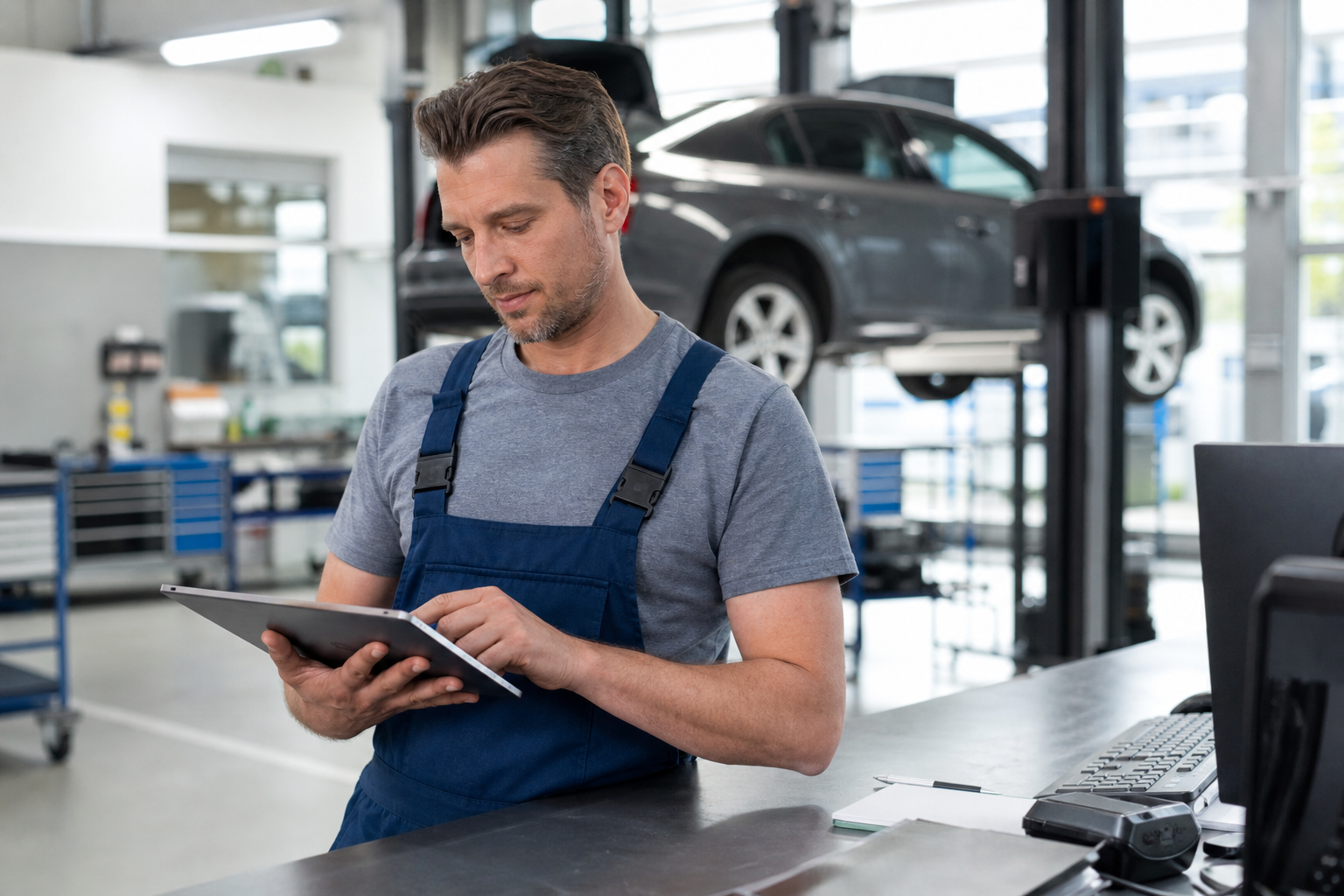 Moderner Betrieb mit digitalem Arbeitsplatz